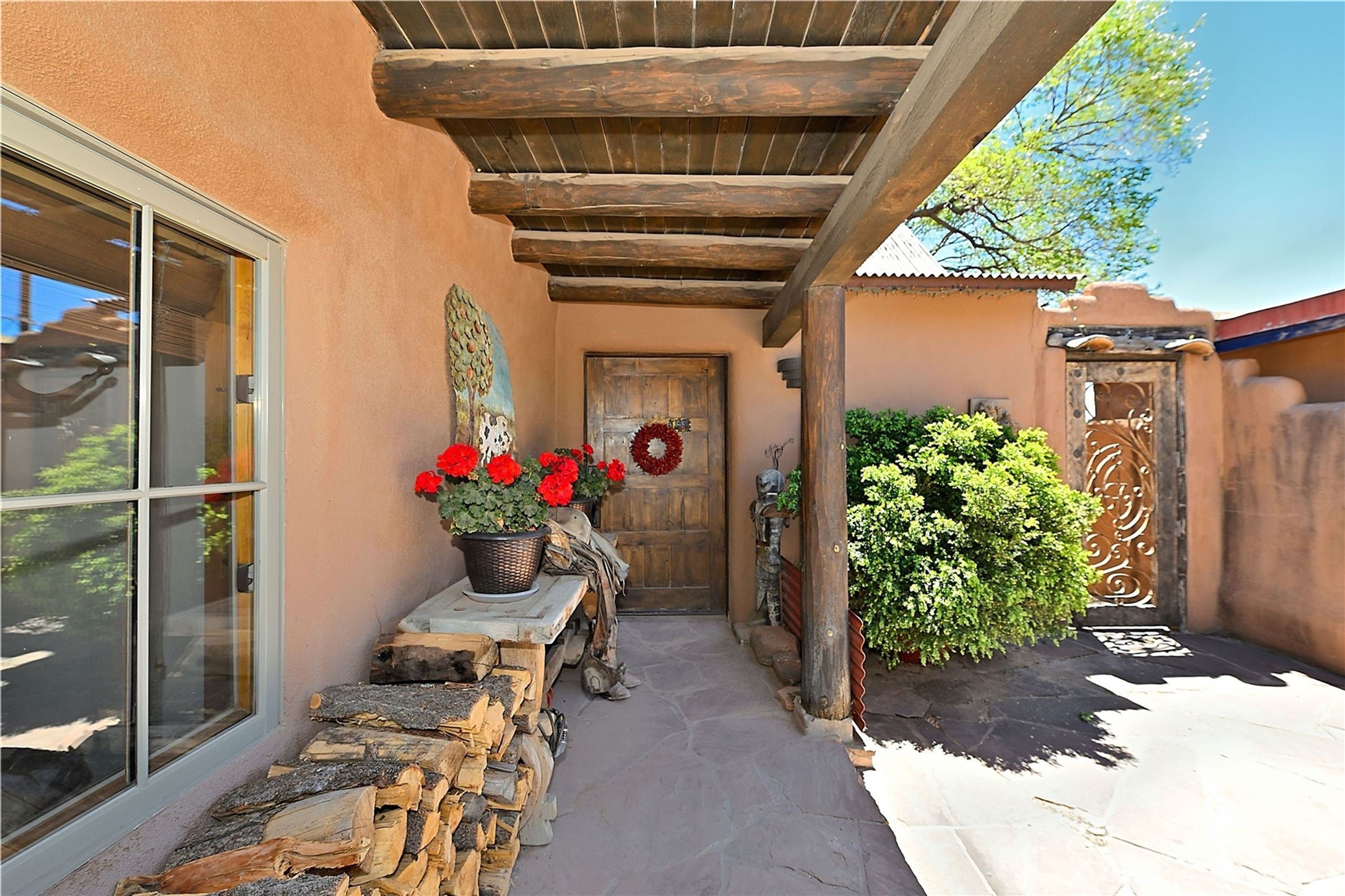 227 Rodriguez Street Santa Fe, NM 87501 - Photo 2 of 39 Front door entrance