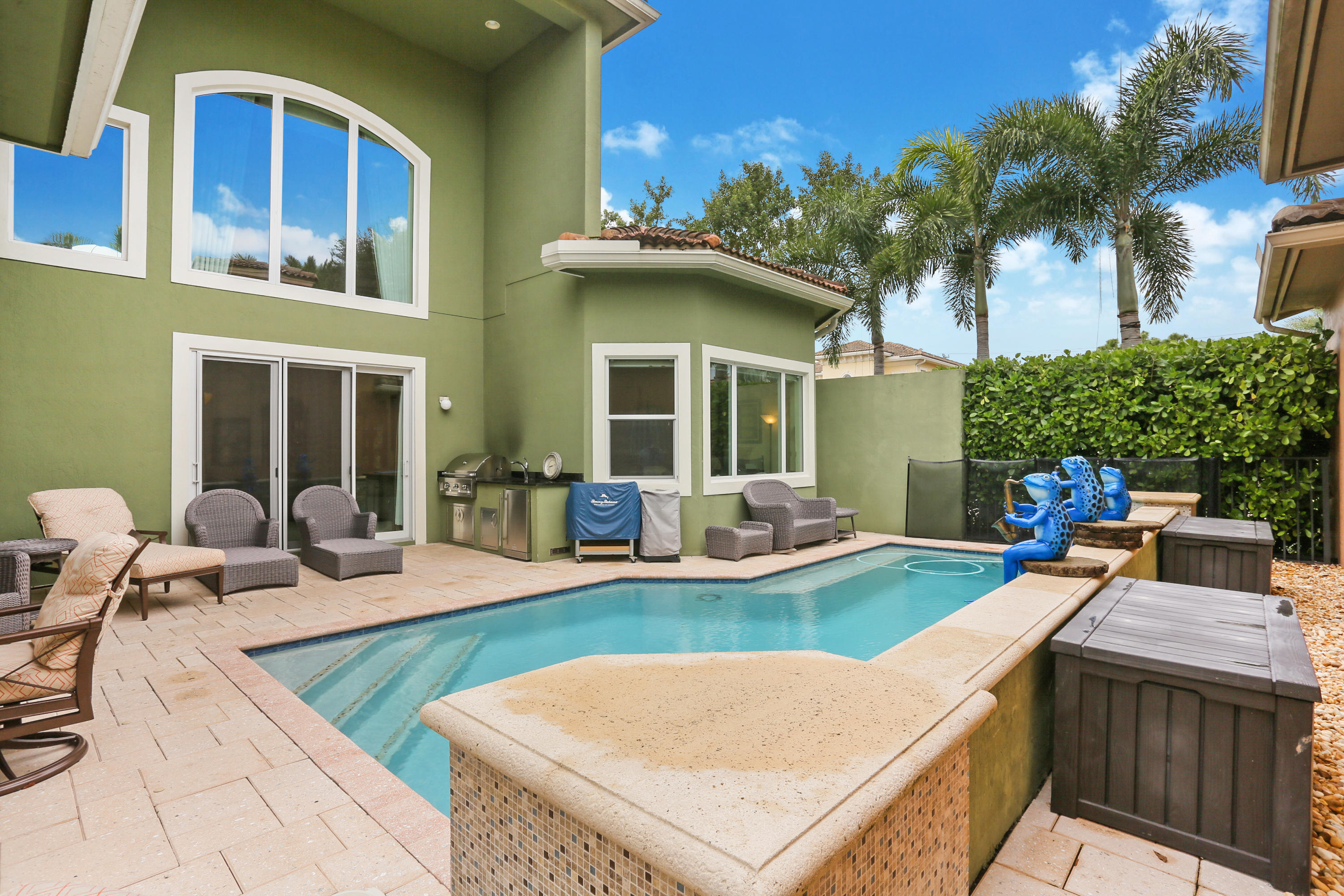 6447 Bellamalfi Street Boca Raton, FL 33496 - Photo 26 of 27 Poolandbackelevation