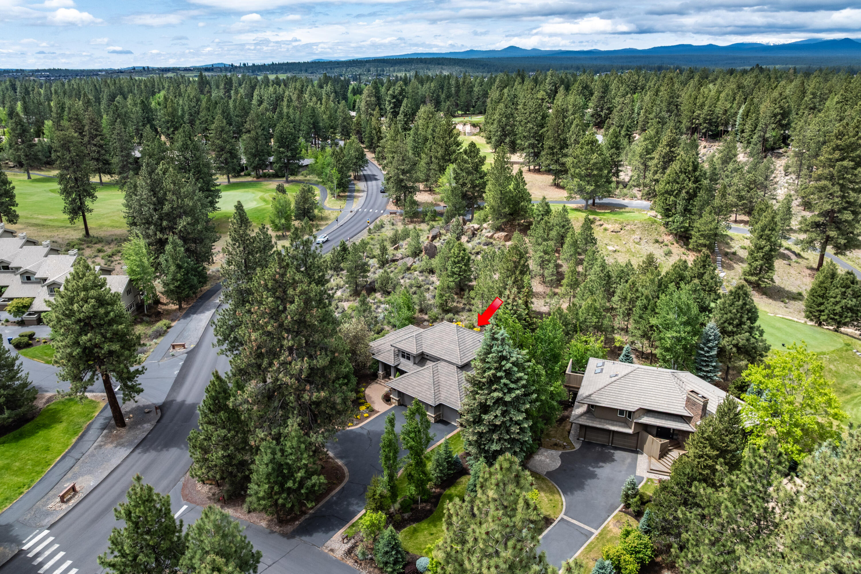 19598 Green Lakes Loop Bend, OR 97702 - Photo 66 of 89 an aerial view of a house with a yard