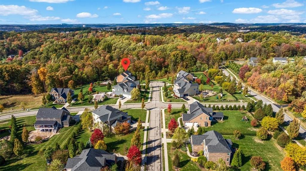 204 Durrow Court Mars, PA 16046 - Photo 22 of 24 an aerial view of residential building with an outdoor space and seating space
