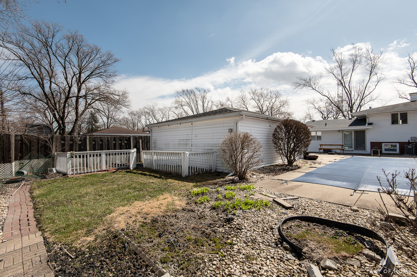 3034 190th Street Lansing, IL 60438 - Photo 25 of 25 a view of a backyard with a white house