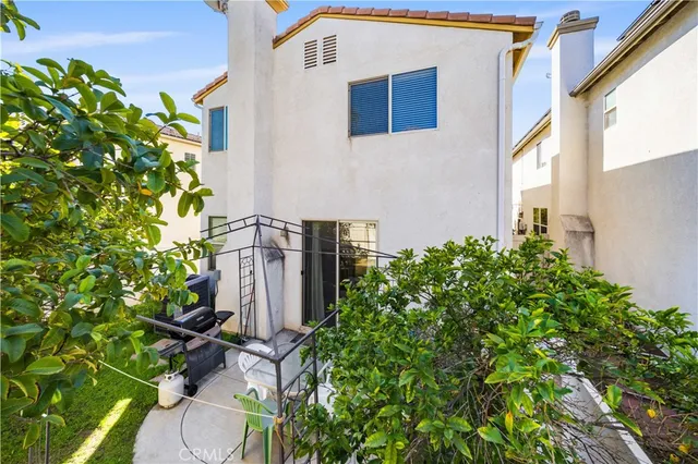 a backyard of a house