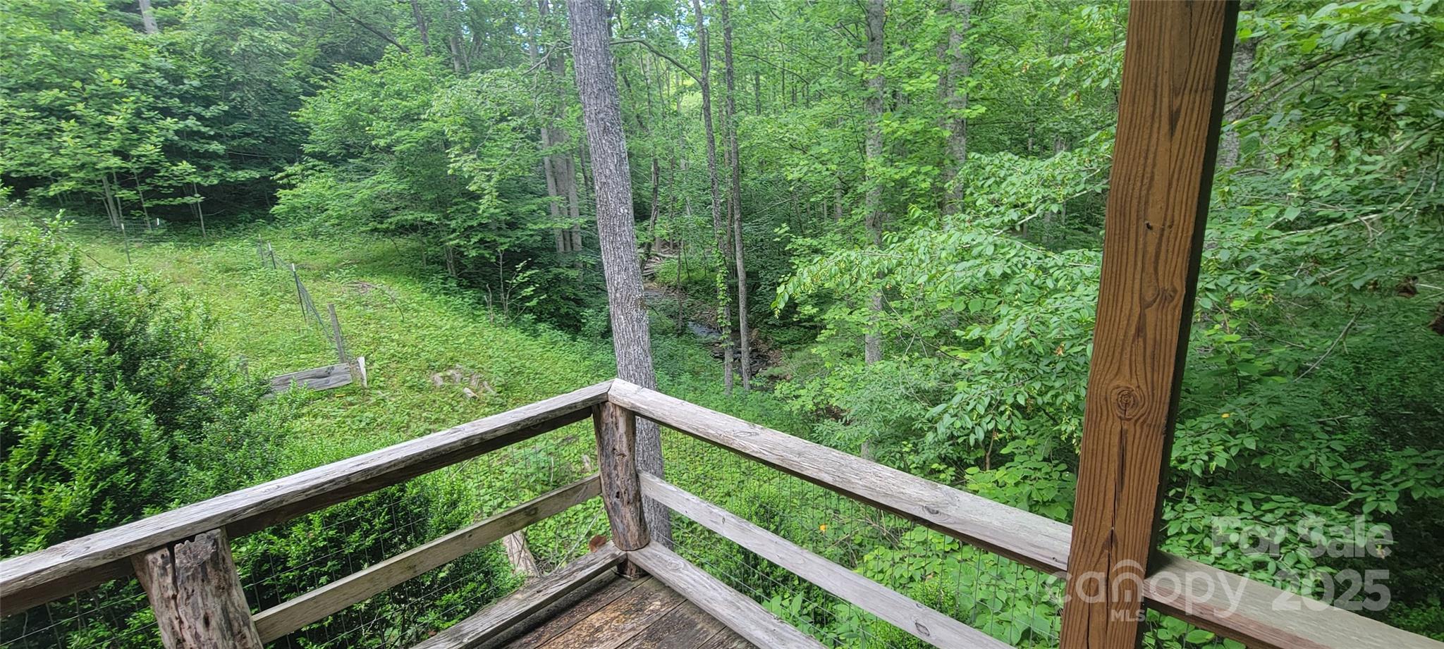 459 Old Yellow Mountain Road Marion, NC 28752 - Photo 9 of 28 a view of a forest from a balcony