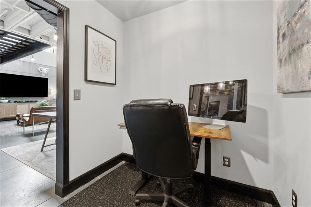 830 DeKalb Avenue Northeast, Unit 11 Atlanta, GA 30307 - Photo 30 of 37 a view of workspace with wooden floor windows