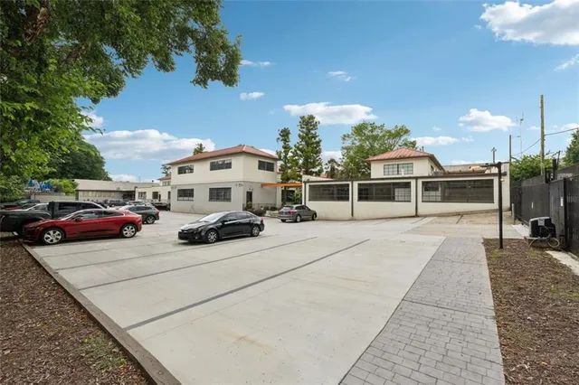 a view of a house with a outdoor space