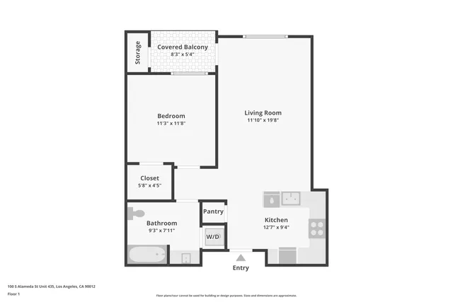 $2,400 | 100 South Alameda Street, Unit 234, Los Angeles, CA 90012