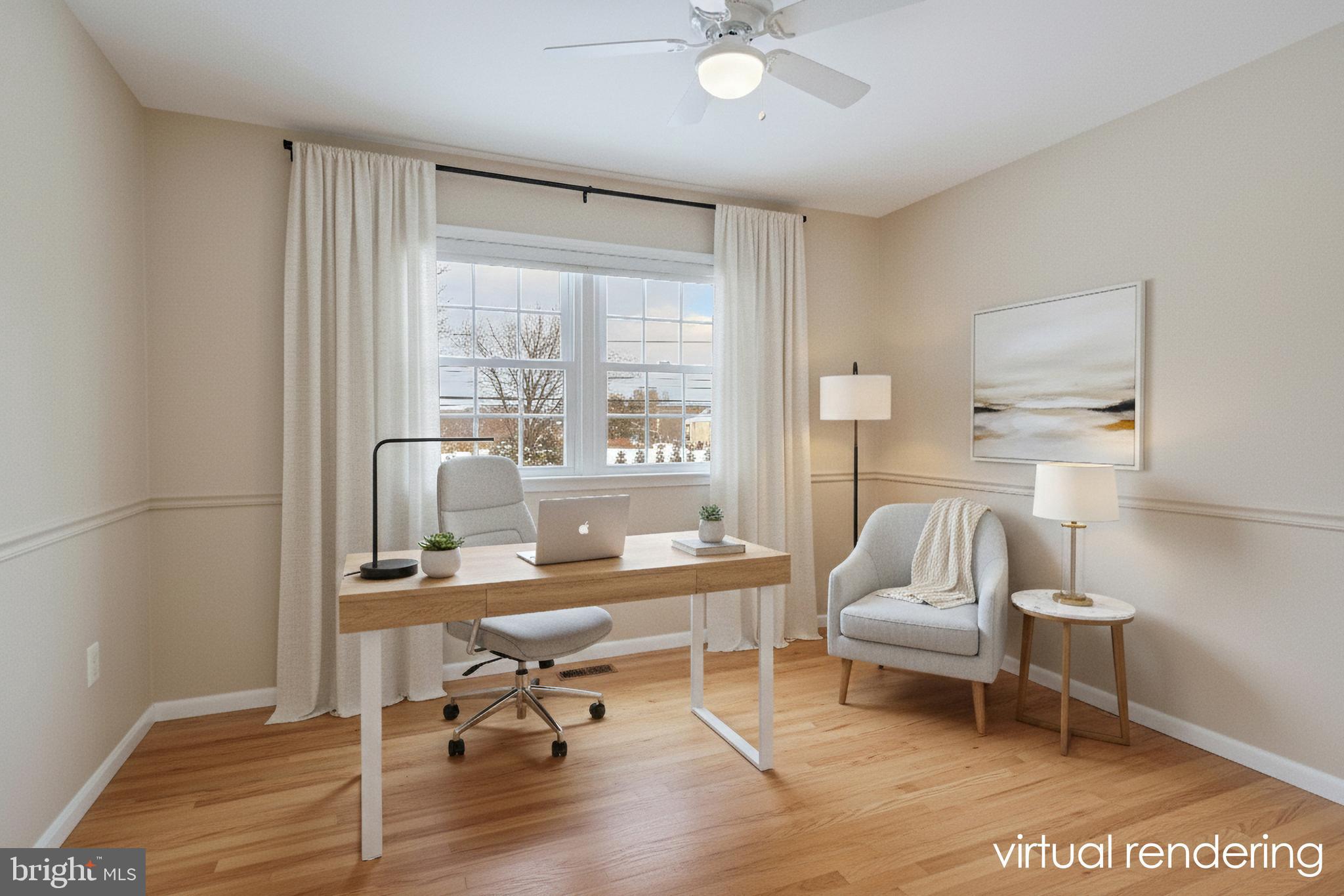 3632 Bristol Road Chalfont, PA 18914 - Photo 29 of 30 Third bedroom virtual rendering as a Home Office