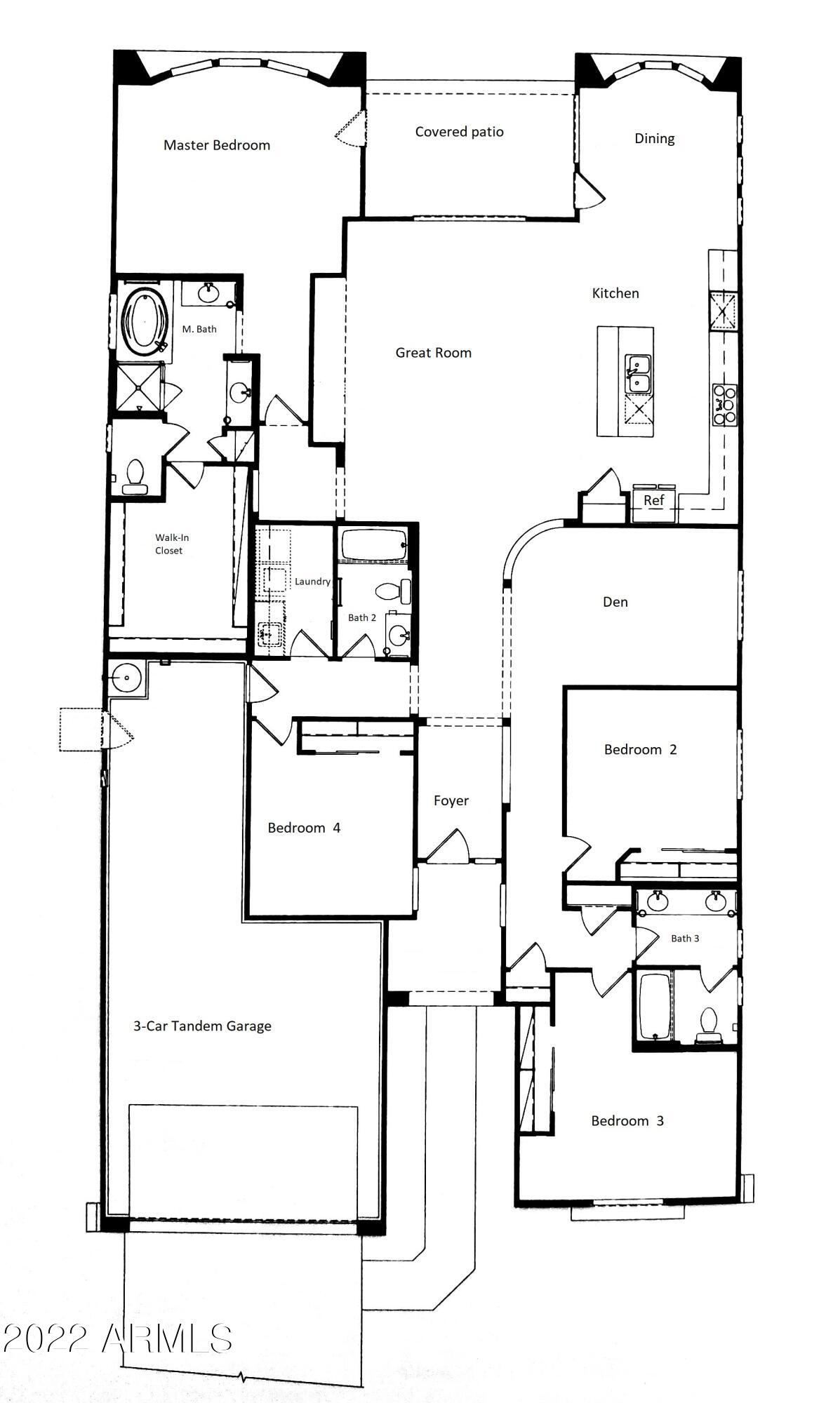 2023 West Chimney Rock Road Phoenix, AZ 85085 - Photo 64 of 64 2023 Floor Plan (1)