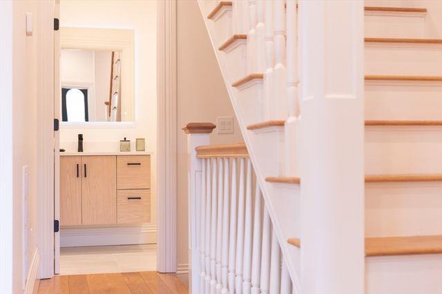 a view of front door with hallway