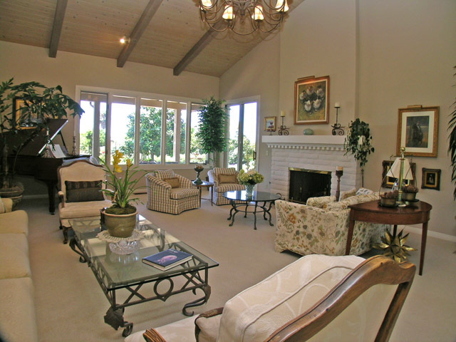 3764 Foothill Road Santa Barbara, CA 93110 - Photo 6 of 32 Living Room w/ Fireplace
