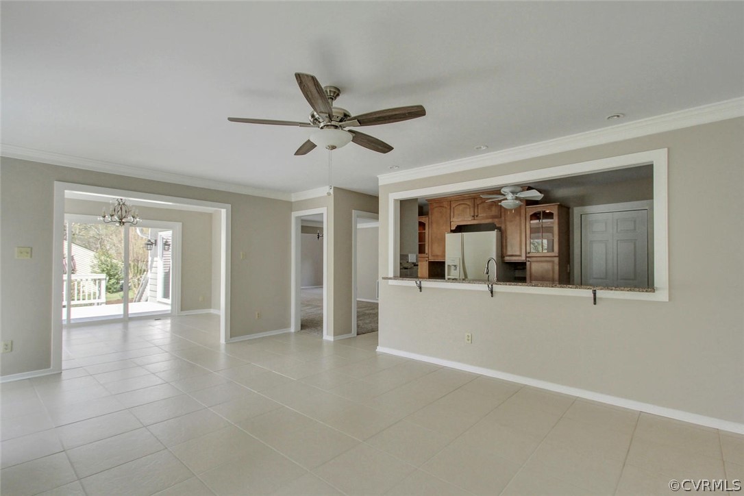 14205 Regatta Pointe Road Midlothian, VA 23112 - Photo 12 of 20 a view of livingroom with hardwood floor and a ceiling fan