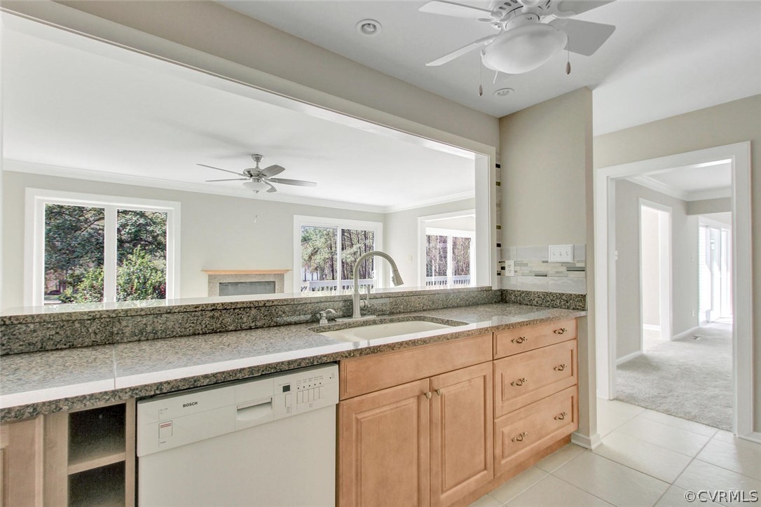14205 Regatta Pointe Road Midlothian, VA 23112 - Photo 15 of 20 a view with granite countertop a sink and a mirror