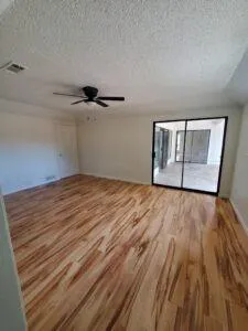 a bathroom with a sink and vanity