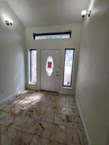 a view of empty room