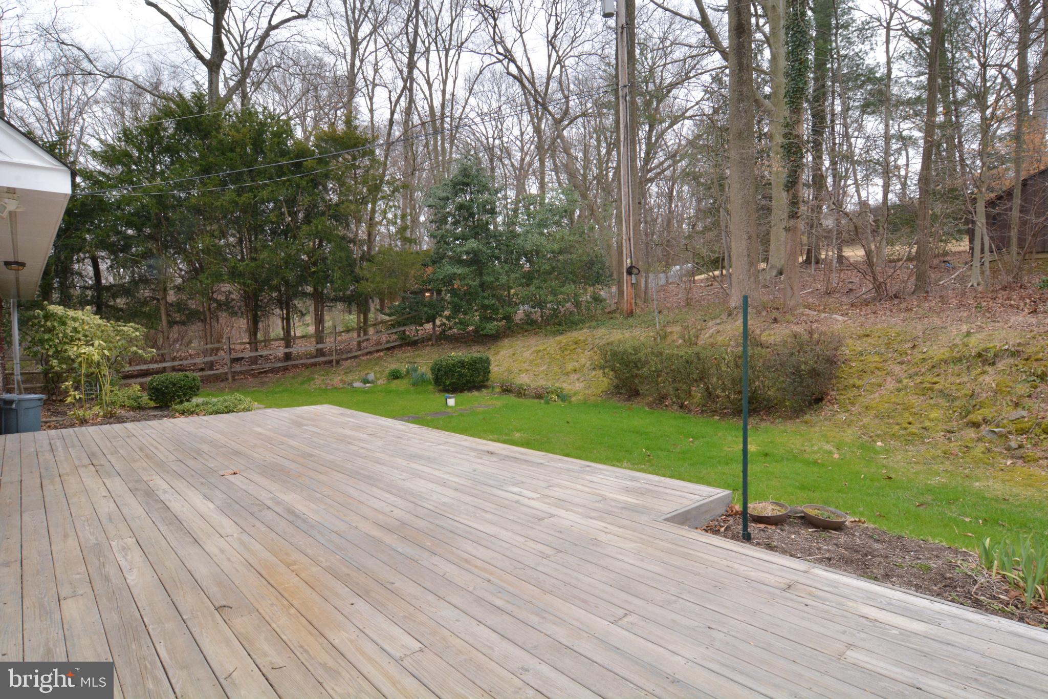 404 Snuff Mill Road Wilmington, DE 19807 - Photo 44 of 49 Rear patio/deck with privacy.