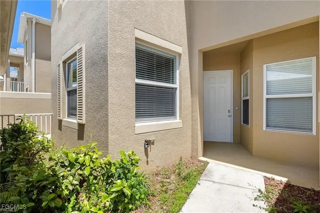 a view of front door of house