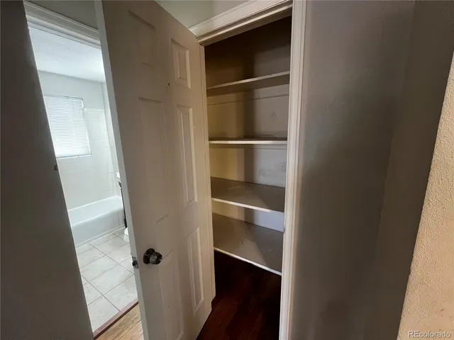 a view of a closet