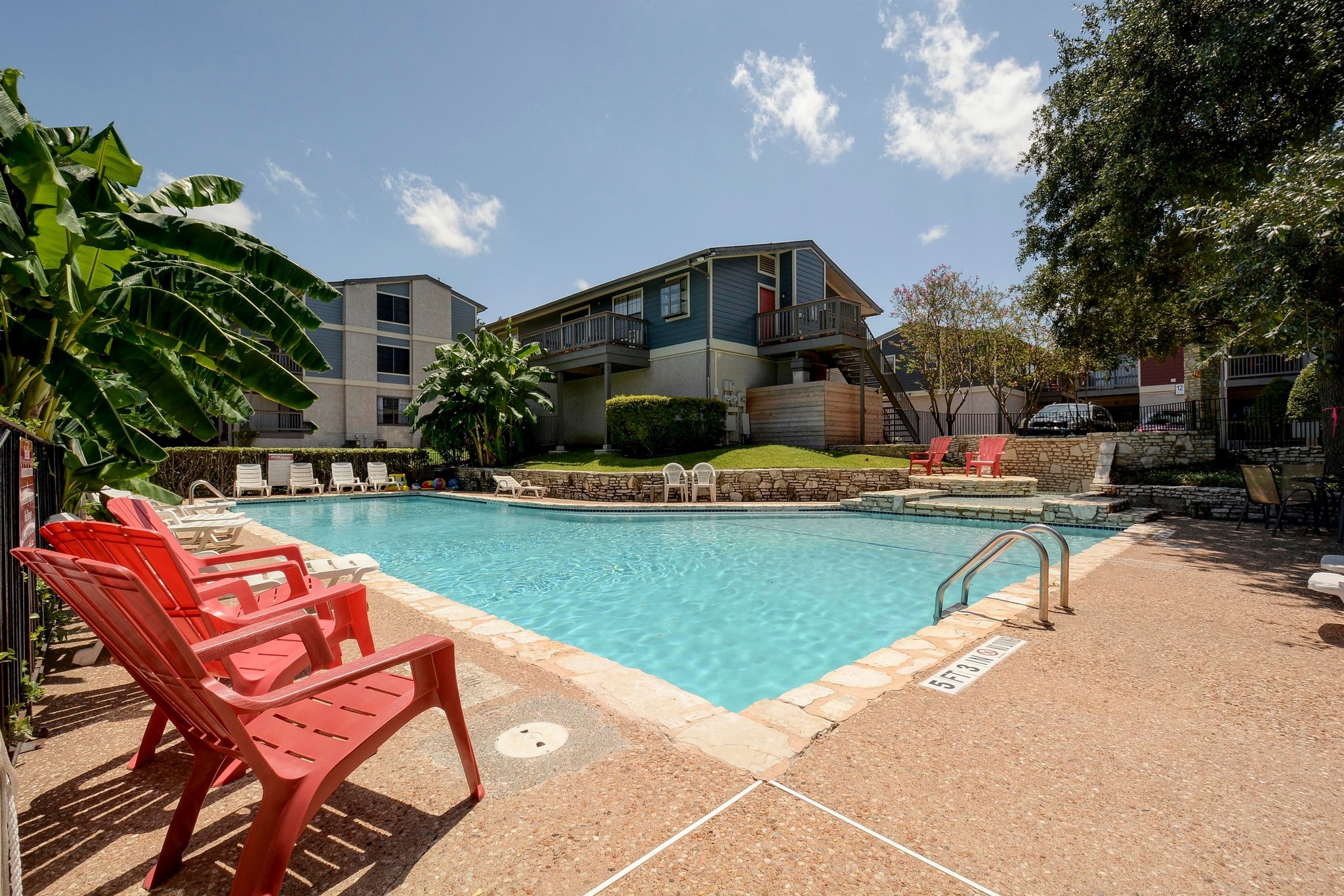 2215 Post Road, Unit 1026 Austin, TX 78704 - Photo 1 of 29 Pool has been refreshed with a new liner and decking and is ready for summer fun!