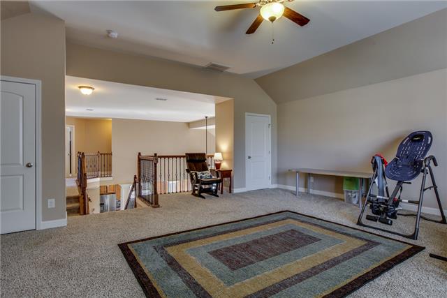 125 Circuit Road Franklin, TN 37064 - Photo 12 of 20 Spacious 23x21 Recreation Room. Nearby access to an expansion area which is in process of being converted into a full bath. New owners can finish the process or use for storage!