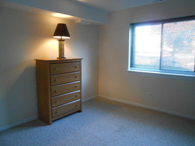 892 South Plum Grove Road, Unit 103 Palatine, IL 60067 - Photo 9 of 14 a room with a bed and a lamp on table