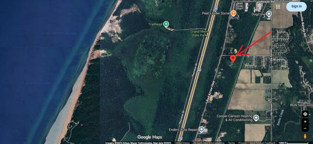 3154 Defay Road Stevensville, MI 49127 - Photo 44 of 45 50_Aerial - Lake