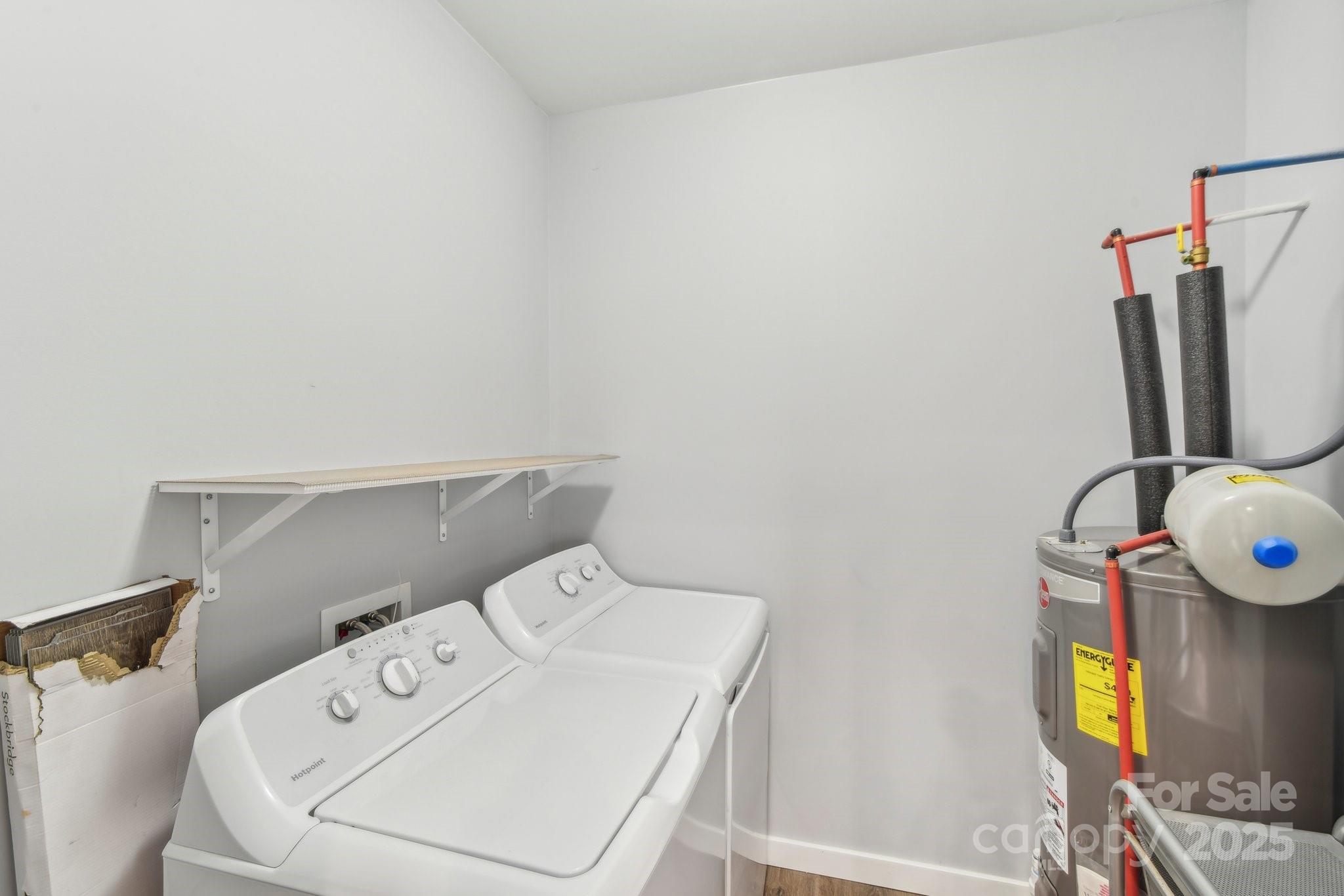 811 Golf Course Road Old Fort, NC 28762 - Photo 22 of 37 a utility room with dryer and washer