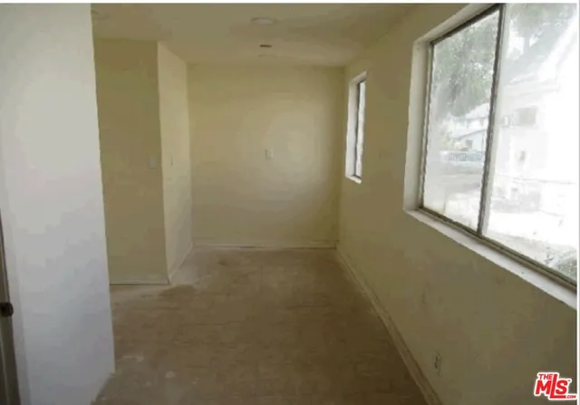 a bathroom with a window