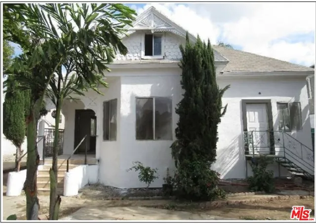 a front view of a house