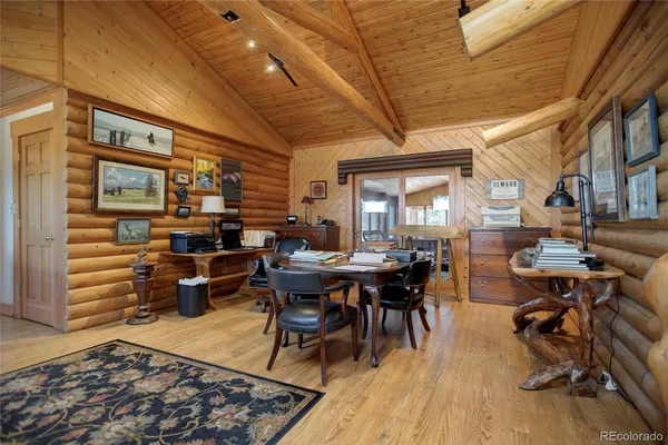 a bedroom with a bed and a cabinets