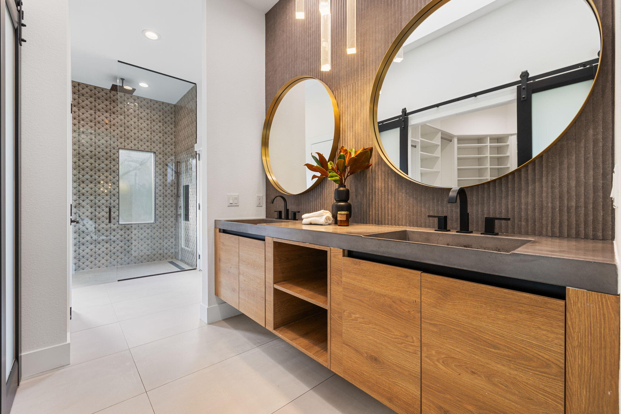 37011 Palmdale Road Rancho Mirage, CA 92270 - Photo 39 of 63 a bathroom with a sink and a mirror