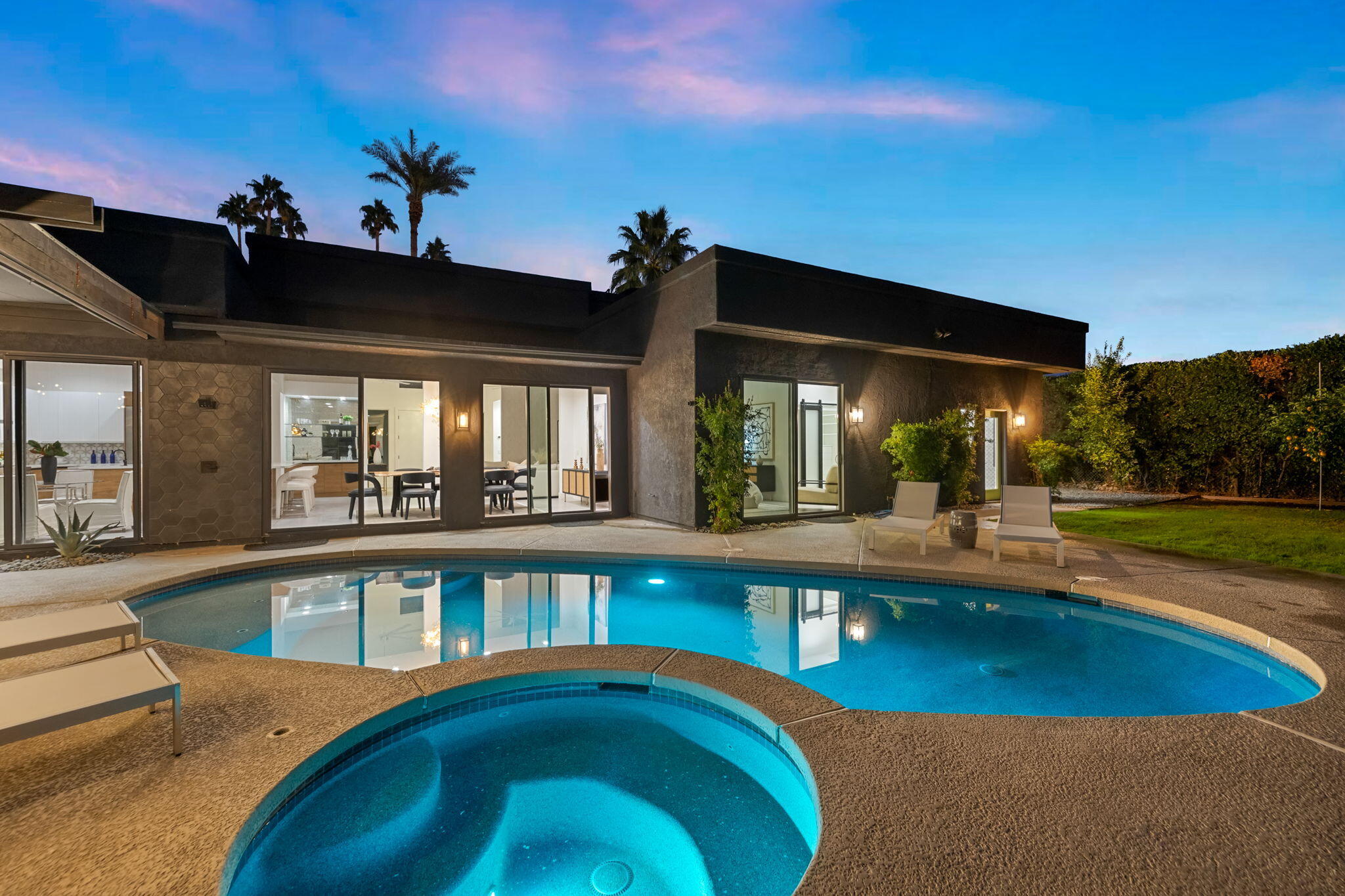37011 Palmdale Road Rancho Mirage, CA 92270 - Photo 47 of 63 a view of a swimming pool with seating space