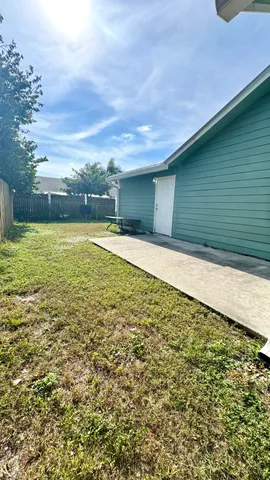 a view of an outdoor space and a yard
