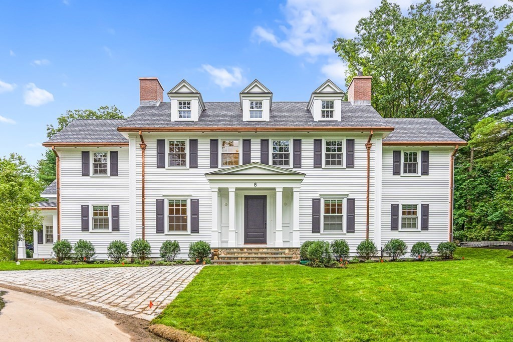 8 Lowell Road Wellesley, MA 02481 - Photo 1 of 16 front view of a house with a yard