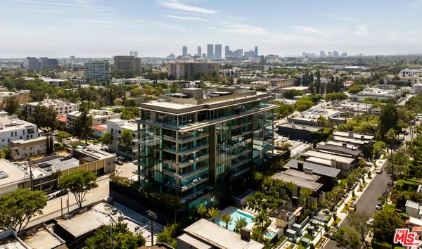 an aerial view of city