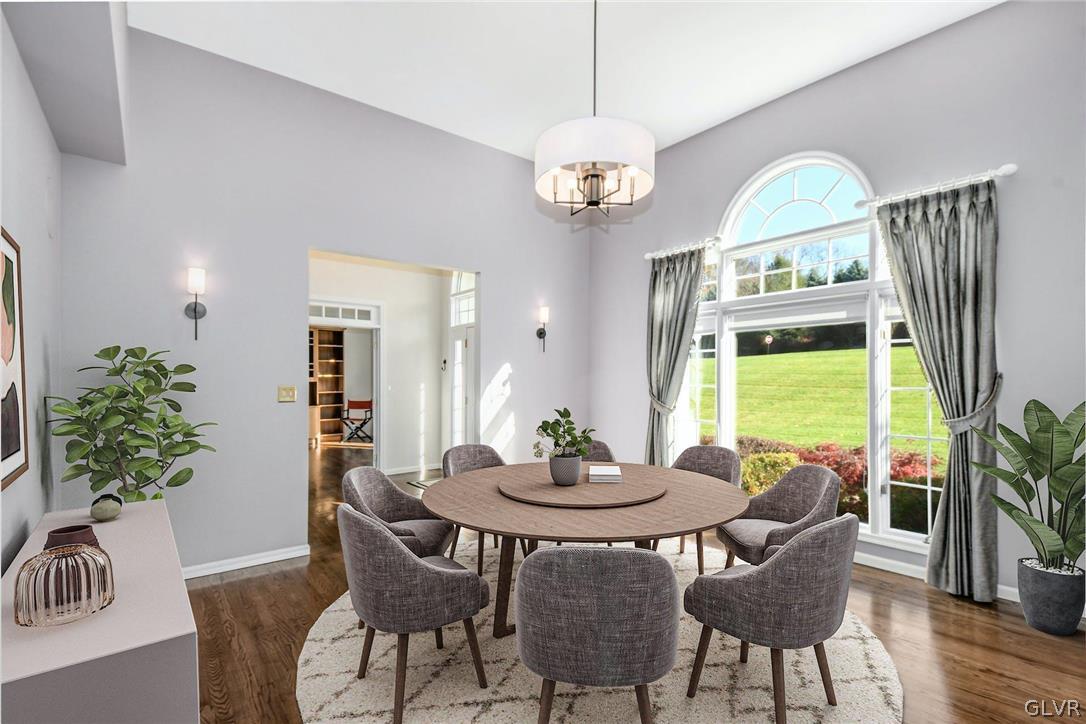 10 Barron Hill Road Easton, PA 18042 - Photo 8 of 35 a view of a dining room with furniture window and wooden floor