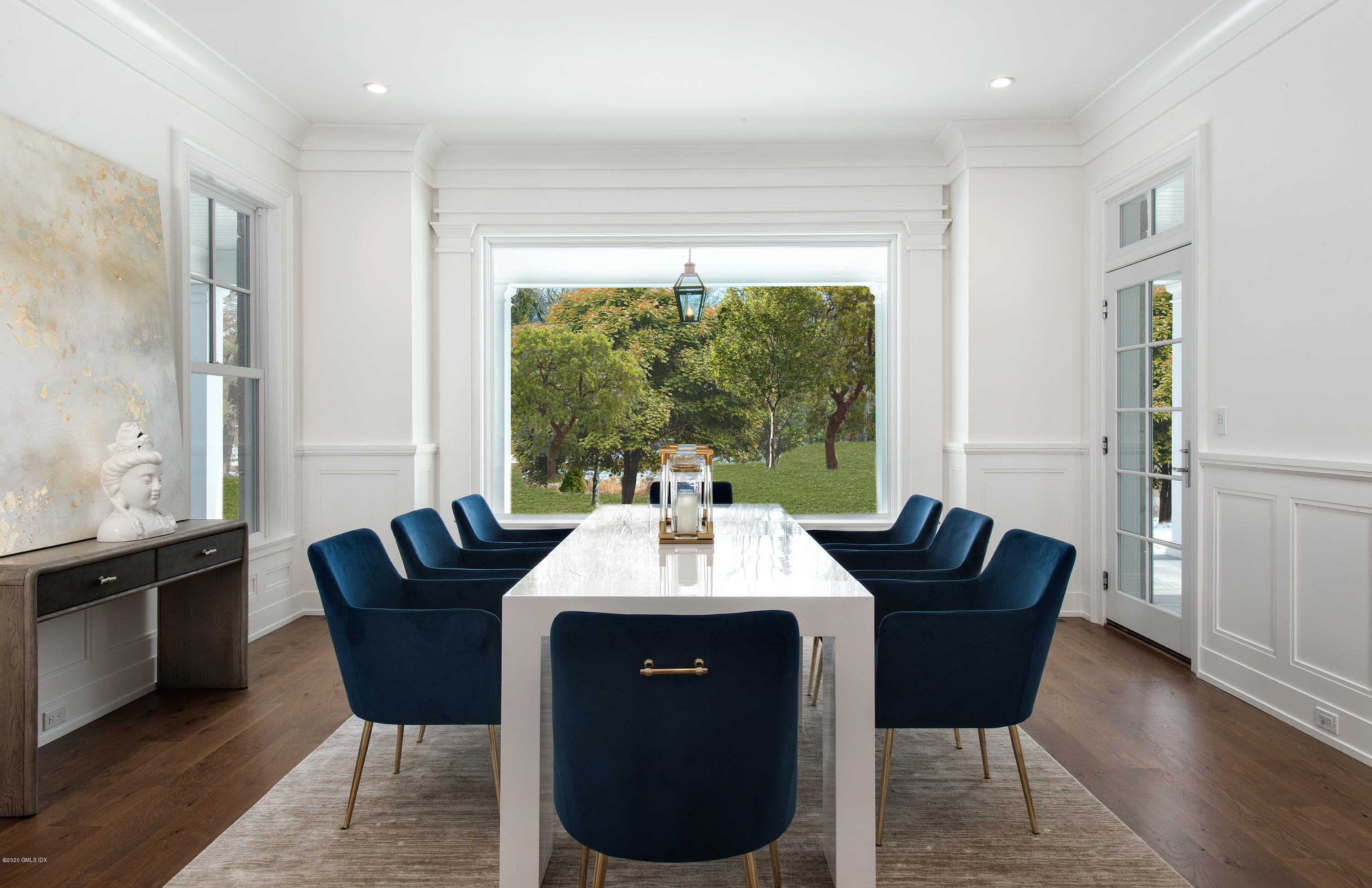 498 Lake Avenue Greenwich, CT 06830 - Photo 6 of 37 a dining room with furniture window and wooden floor