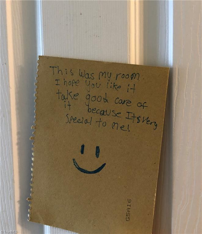589 Whitney Road Mocksville, NC 27028 - Photo 19 of 25 A note to the future owners