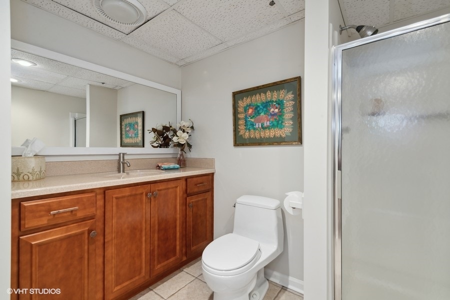 5908 Kildeer Court Long Grove, IL 60047 - Photo 17 of 23 a bathroom with a toilet a sink and mirror