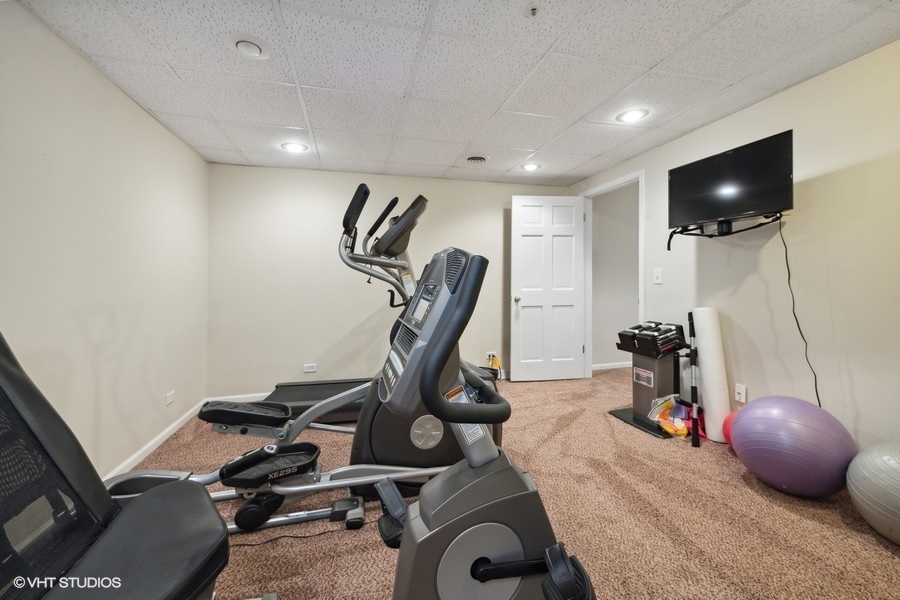 5908 Kildeer Court Long Grove, IL 60047 - Photo 21 of 23 a room with gym equipment and windows