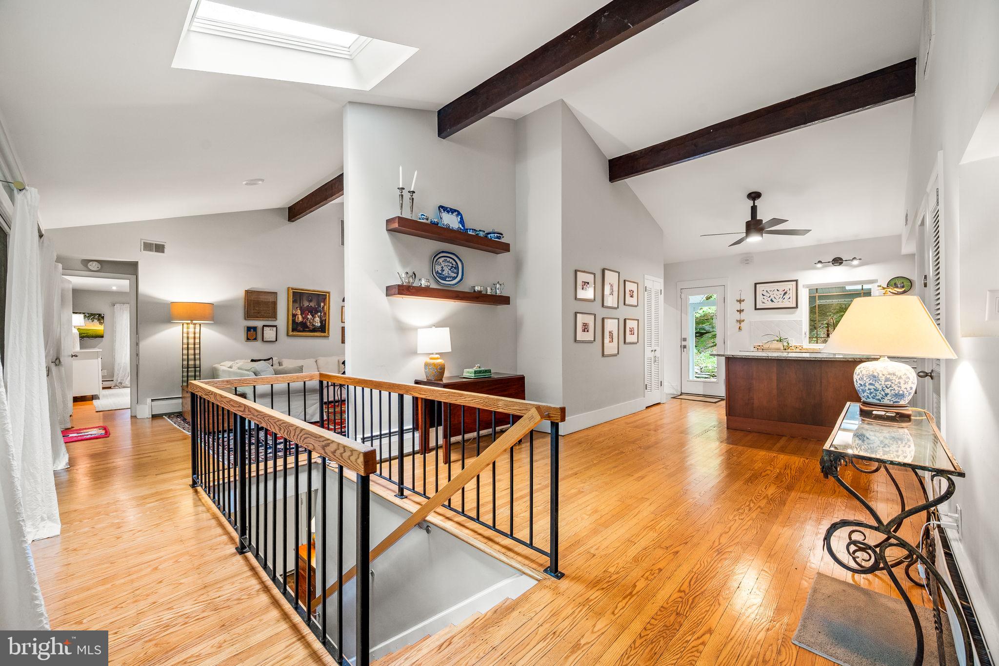 422 Oak Valley Road Media, PA 19063 - Photo 11 of 34 Upper level with vaulted ceiling with beams