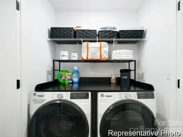 a close view of utility room