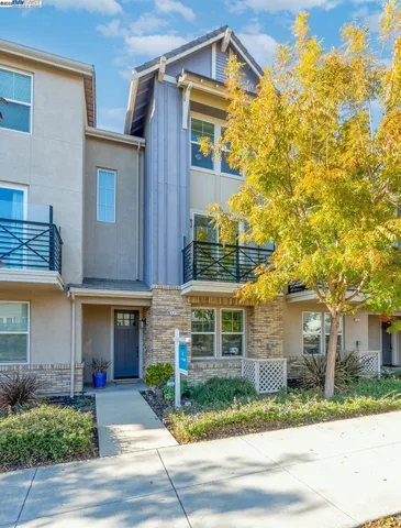 front view of a house with a street