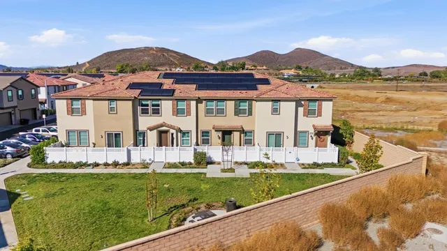 an aerial view of multiple house