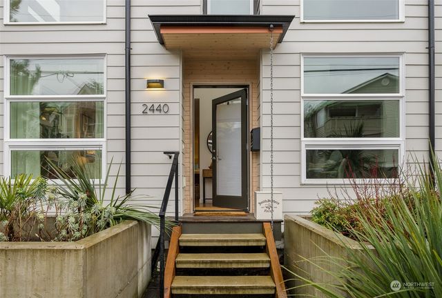 a front view of a house with a window