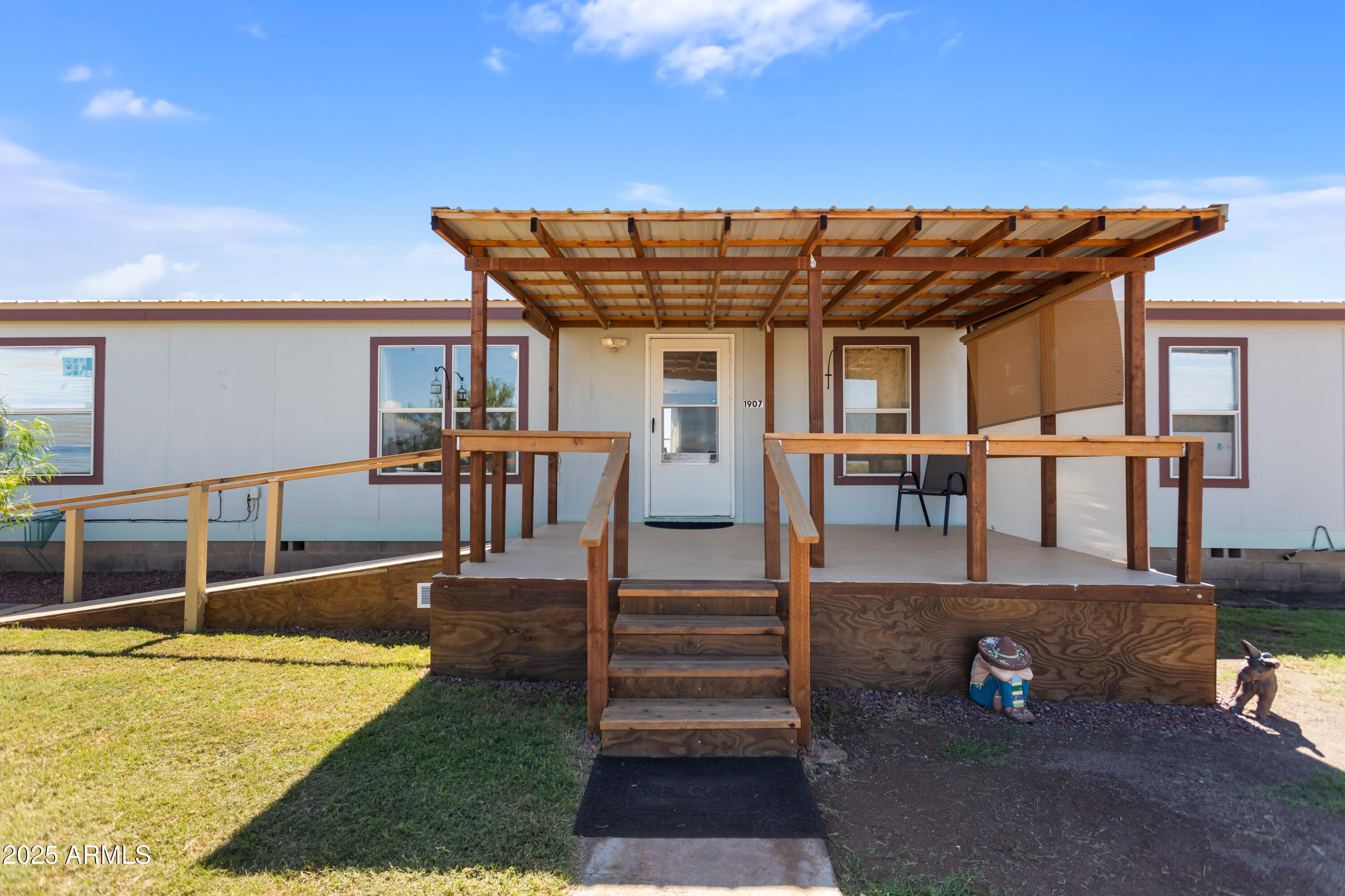 1907 East Vía Ocotillo Douglas, AZ 85607 - Photo 36 of 49 a view of a patio with swimming pool table and chairs