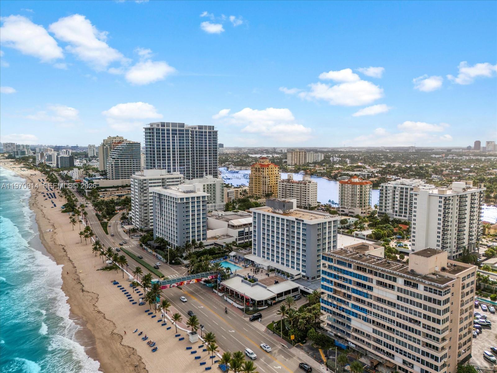 336 North Birch Road, Unit PH Fort Lauderdale, FL 33304 - Photo 58 of 68 a view of a city with tall buildings
