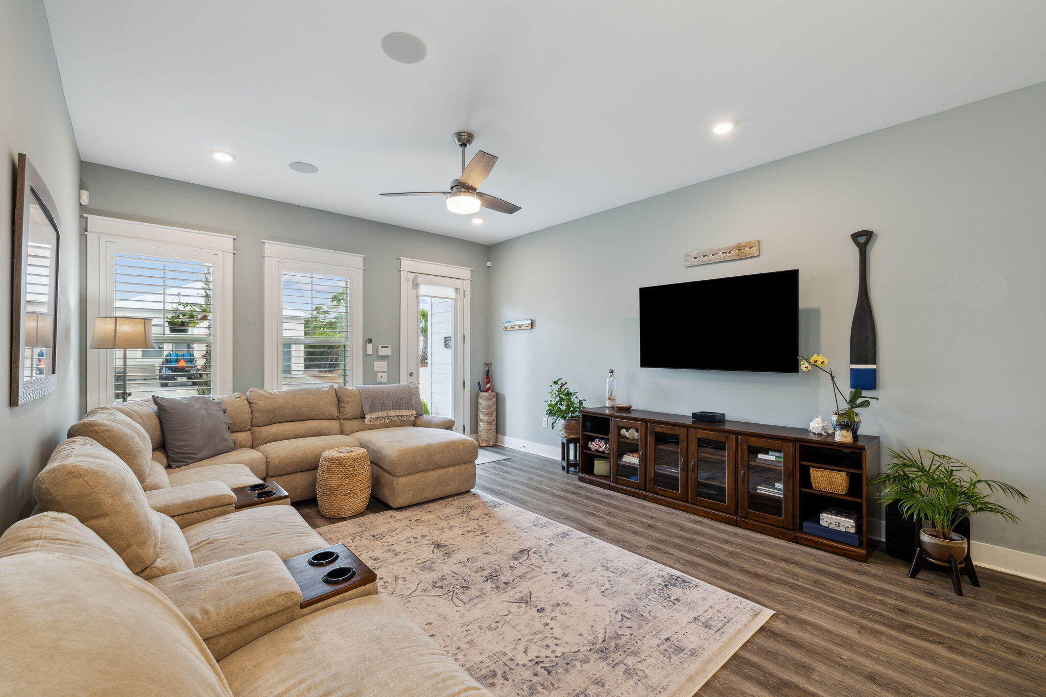 38 Constant Avenue Santa Rosa Beach, FL 32459 - Photo 6 of 36 a living room with furniture and a flat screen tv