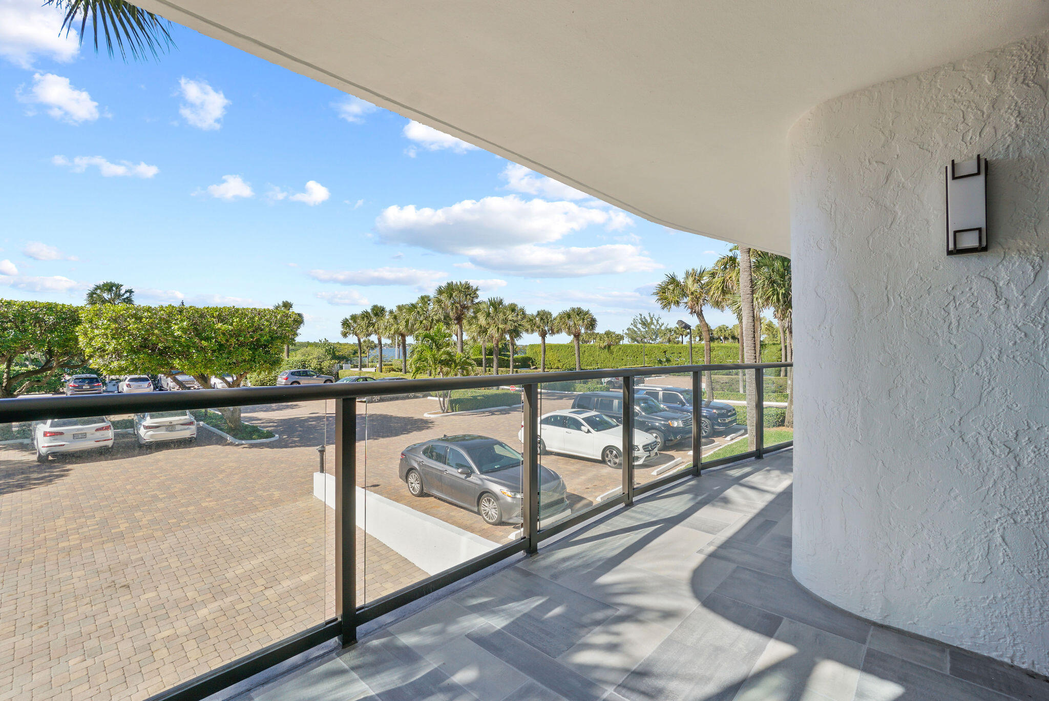 3440 South Ocean Boulevard, Unit 105S Palm Beach, FL 33480 - Photo 36 of 77 a view of a balcony with lake view