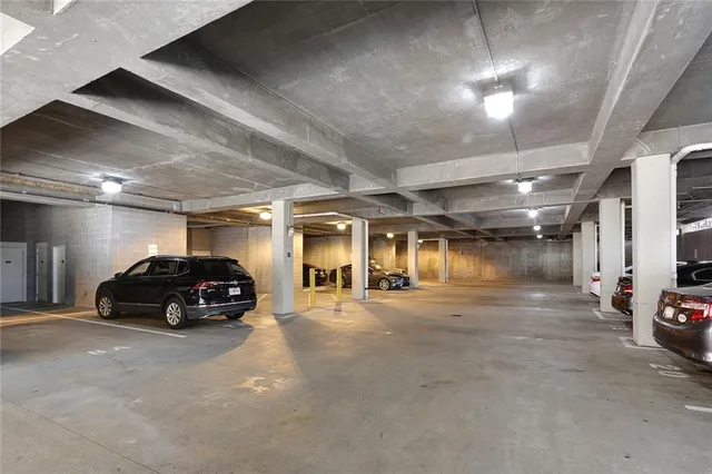 a car parked in a parking space