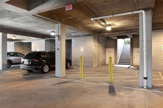 a view of car garage